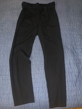 Express Black Straight-Leg Trousers - Size 4